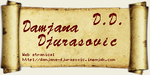 Damjana Đurasović vizit kartica
